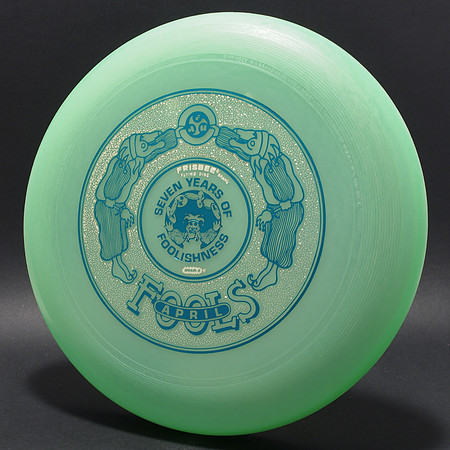 April Fools Fest, 1984 (7th)—7 Years—Wham-O 80E Mold—Green—Green, Gold