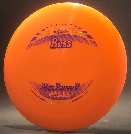 Alex Russell—2019 Team Champion Series—Innova Boss—Orange—Gold, Metallic Purple