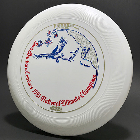 Condors—'81 Nat'l Champs—Wham-O 82E Mold—White—Gold, Blue, Red