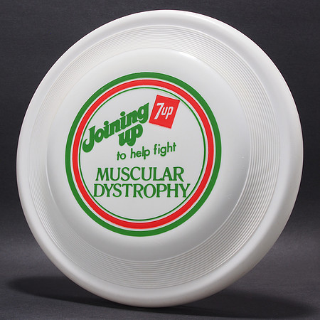 7Up, Fighting Muscular Dystrophy—Wham-O FB3 Mold—White—Red, Green