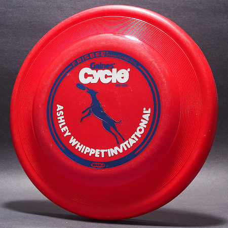 Ashley Whippet Invitational—Wham-O FB7 Mold—Red—Blue, White
