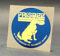 Canine Frisbee—Gold, Blue