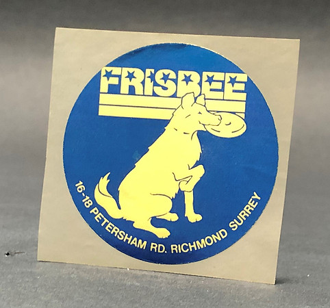 Canine Frisbee—Gold, Blue