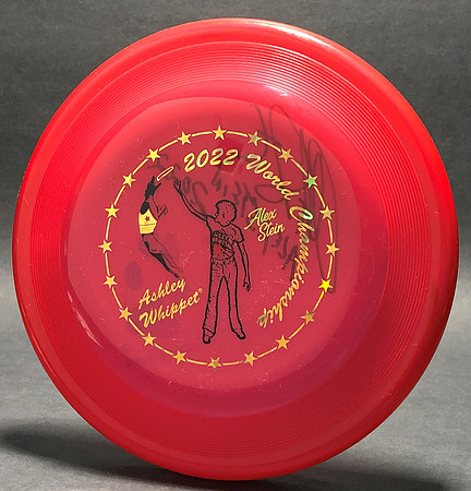 Canine Ashley Whippet World Championships, 2022—Wham-O FB11 Mold—Red—Gold, Black