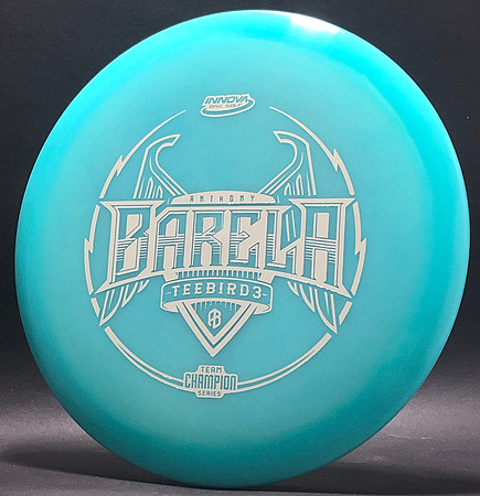 Anthony Barela—2021 Team Champion Series—Innova TeeBird3—Blue Glow—White