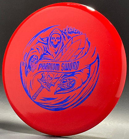 Power Disc, Star—Phantom Sword—Red—Metallic Blue