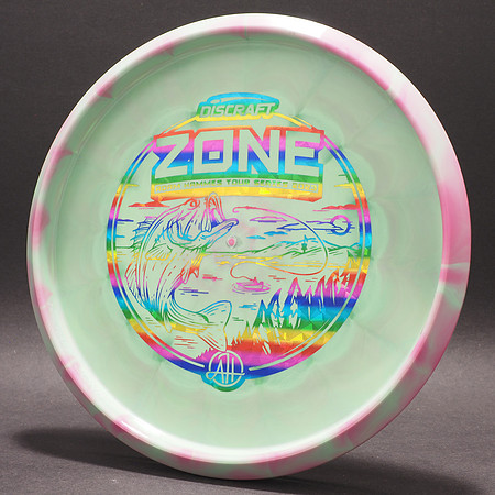 Adam Hammes—2023 Tour Series Maple Hill—Discraft Zone—Pink-Green Swirl—Metallic Diffraction Rai