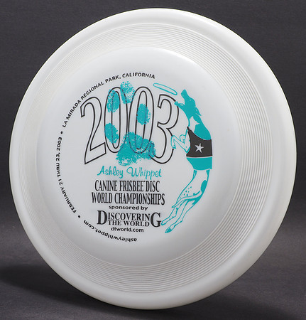 Canine FD World Championships, 2003—Wham-O FB13 Mold—White—Turquoise, Black