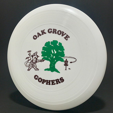 Oak Grove Gophers—Wham-O 40 Mold—White—Brown, Green