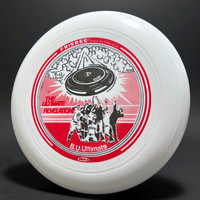 Boston University Ultimate—Wham-O 80E Mold—White—Red, Black