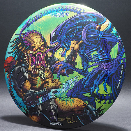 Brian Allen—"Alien vs Predator"—Discraft Buzzz—Black—Supercolor™ Full Foil