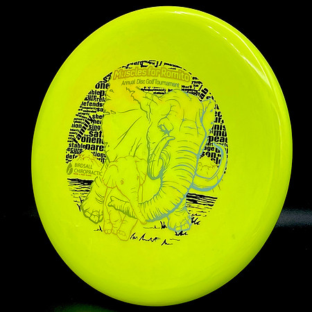 Muscles For Romito, 2019—Streamline Drift—Yellow—Gold Hologram, Black