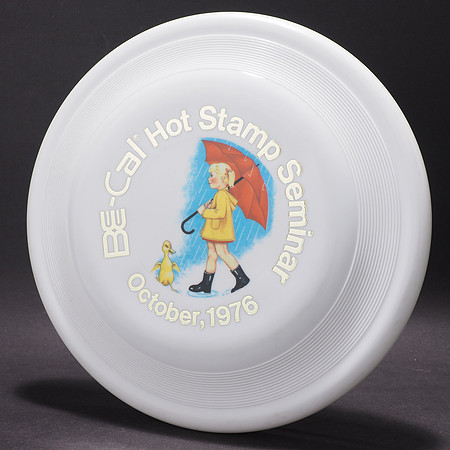 BE-Cal Hot Stamp Seminar—Wham-O FB8—White—Gold, Multicolor