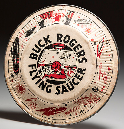 Unknown—Buck Rogers Flying Saucer—Paper & Metal