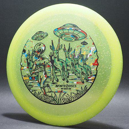 Gazelle, Metal Flake C-Blend—VIP Series #99—Yellow—Wonder Bread, Metallic Green Sparkle, Black