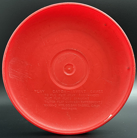 Frisbee—No Mold—Red—No Wham-O—Pat. Pend