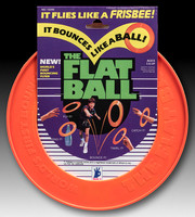Getgey, Inc.—The Flat Ball—First Bouncing Flyer—Orange—Package