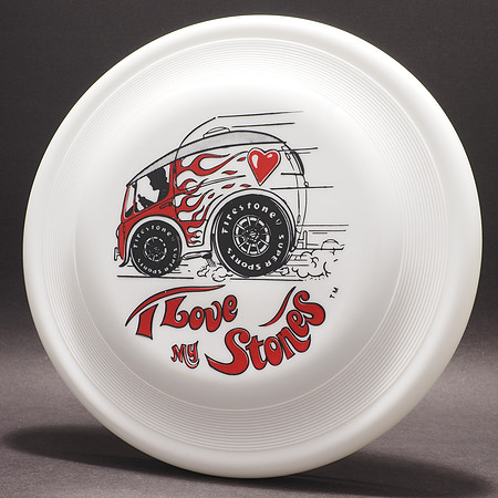 Firestone Tires—Wham-O FB15 Mold—White—Red, Black