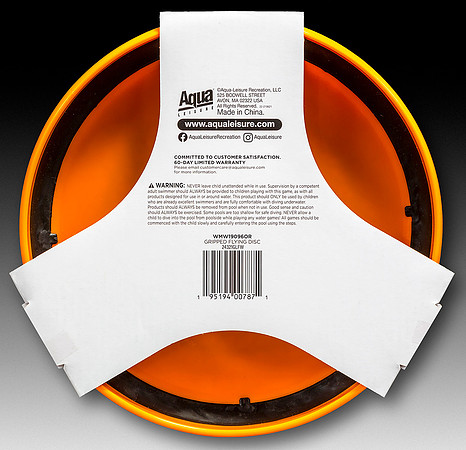 Aqua-Leisure Recreation—G'ripped Flying Disc—Orange—Package Back