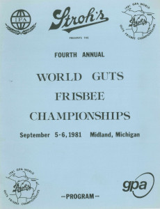 1981 GPA World Guts Frisbee Championships