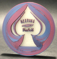 Acetime Disc Golf—3-D Printed Mini—Purple, Blue, White