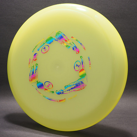 ZZZ Flyer, 2nd Run—40th Anniversary—DayGlo Yellow—Metallic Rainbow